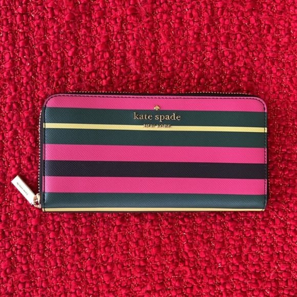 kate spade Handbags - Kate Spade Staci Wrapping Paper Stripes Wallet